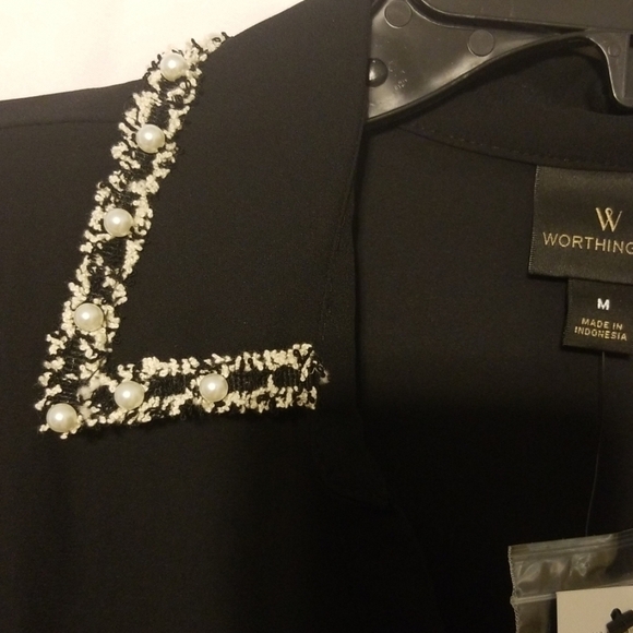 WORTHINGTON black blose with boucle - Picture 5 of 7